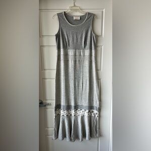 Spencer Alexis Grey Sleeveless Maxi Dress